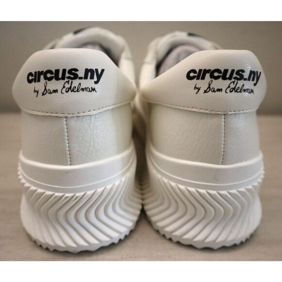 Circus NY x Sam Edelman Women's Sz 10M White Tatum Wavy-Ribbed Flatform Shoes - Picture 3 of 14